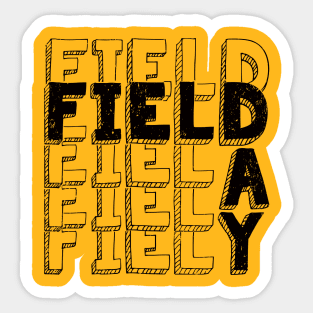 Field Day 2022 For school teachers kids and family yellow Sticker